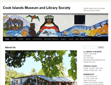 Tablet Screenshot of cook-islands-library-museum.org